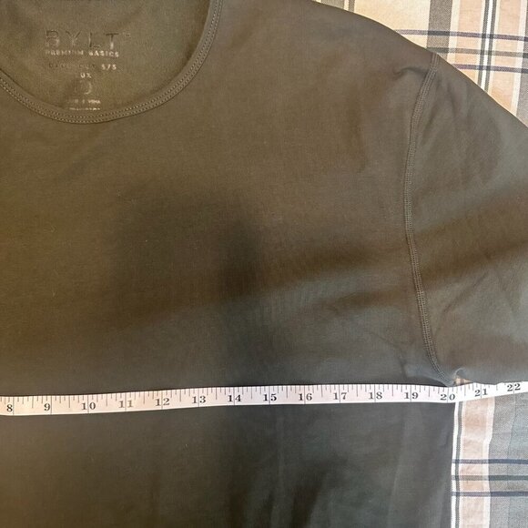 BYLT Shirt Mens Large Green Premium Basics Drop Cut Lux Soft Short Sleeve Tee - Picture 9 of 10